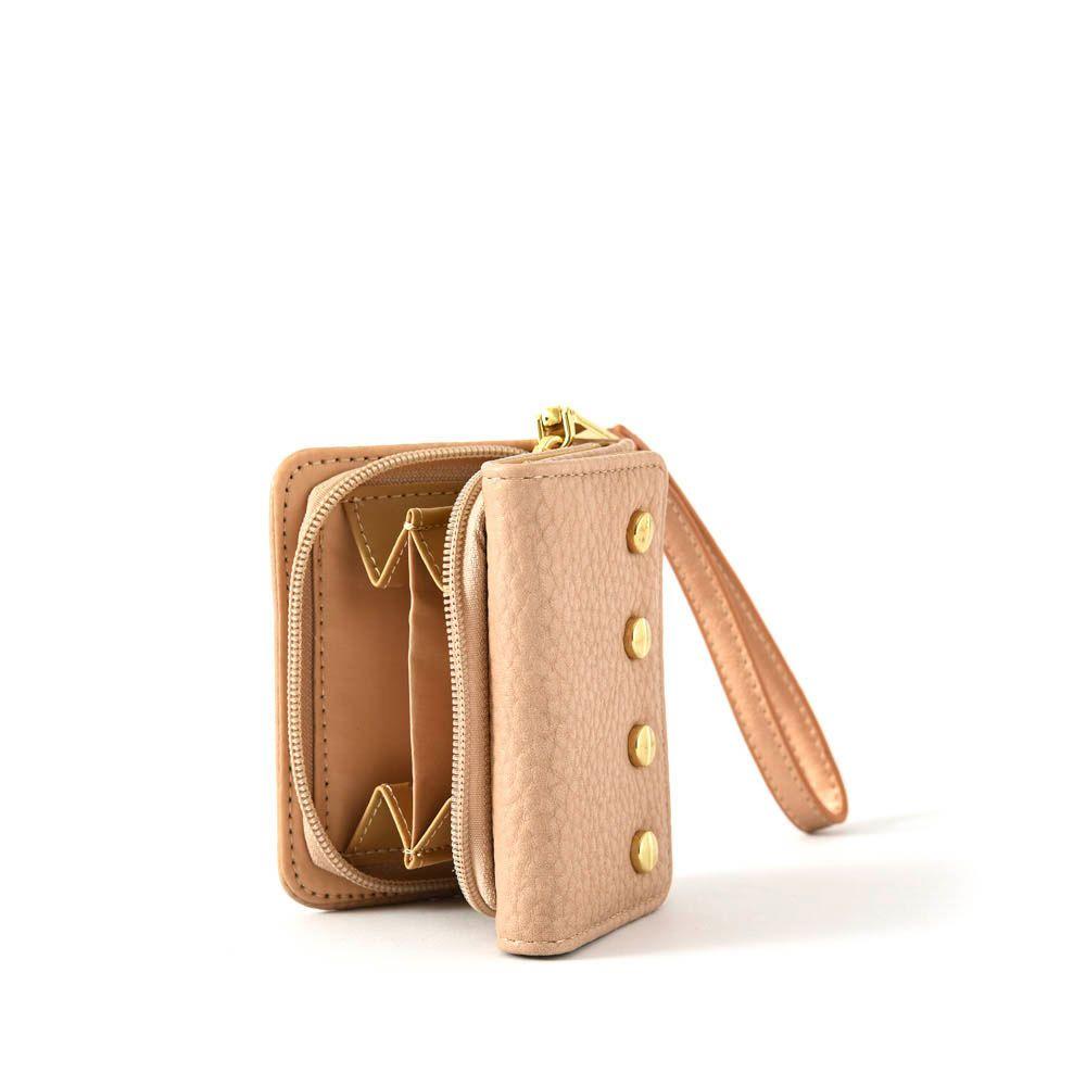 Billetera cierre exterior pequeña trachi beige-1