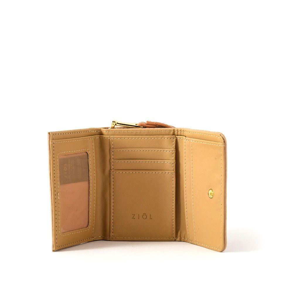Billetera cierre exterior pequeña trachi beige-2