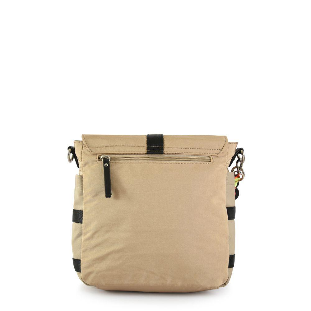 Cartera bandolera con tapa mediana tavira beige-2