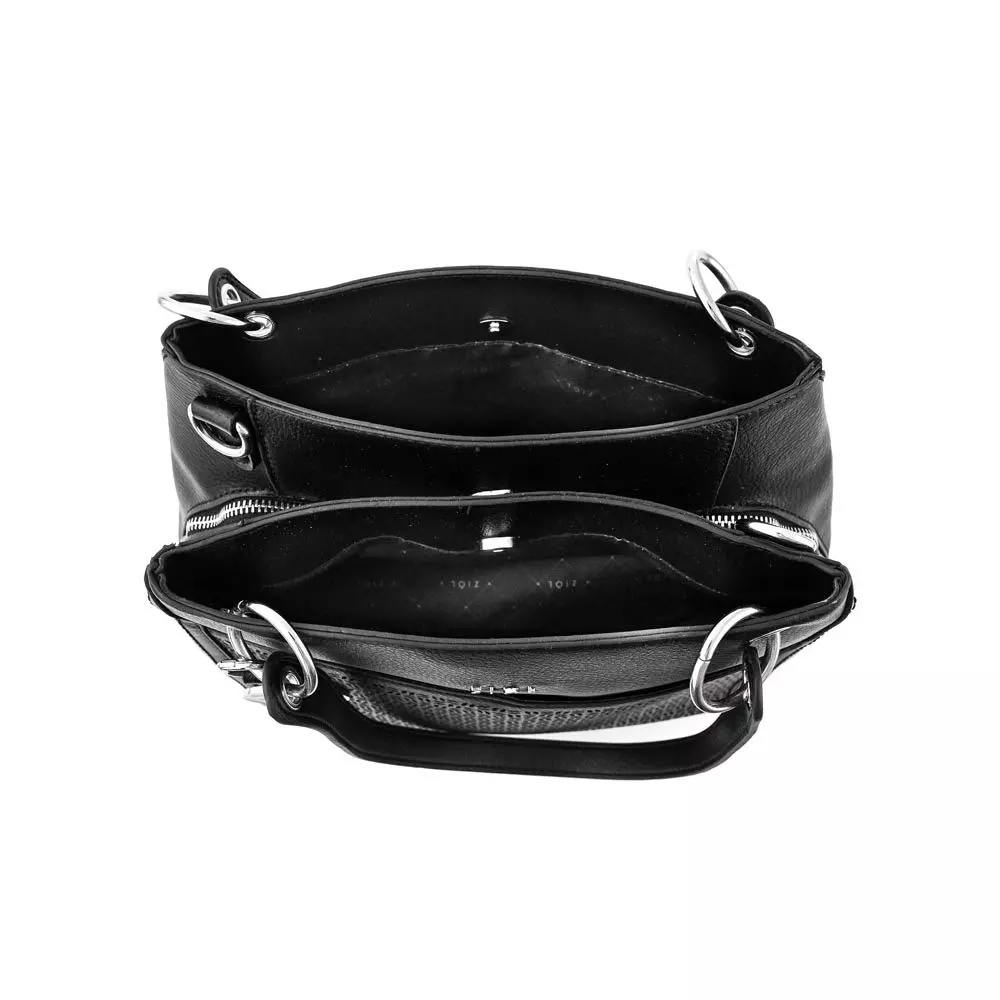 Cartera tote tres divisiones asturias grande negro-3