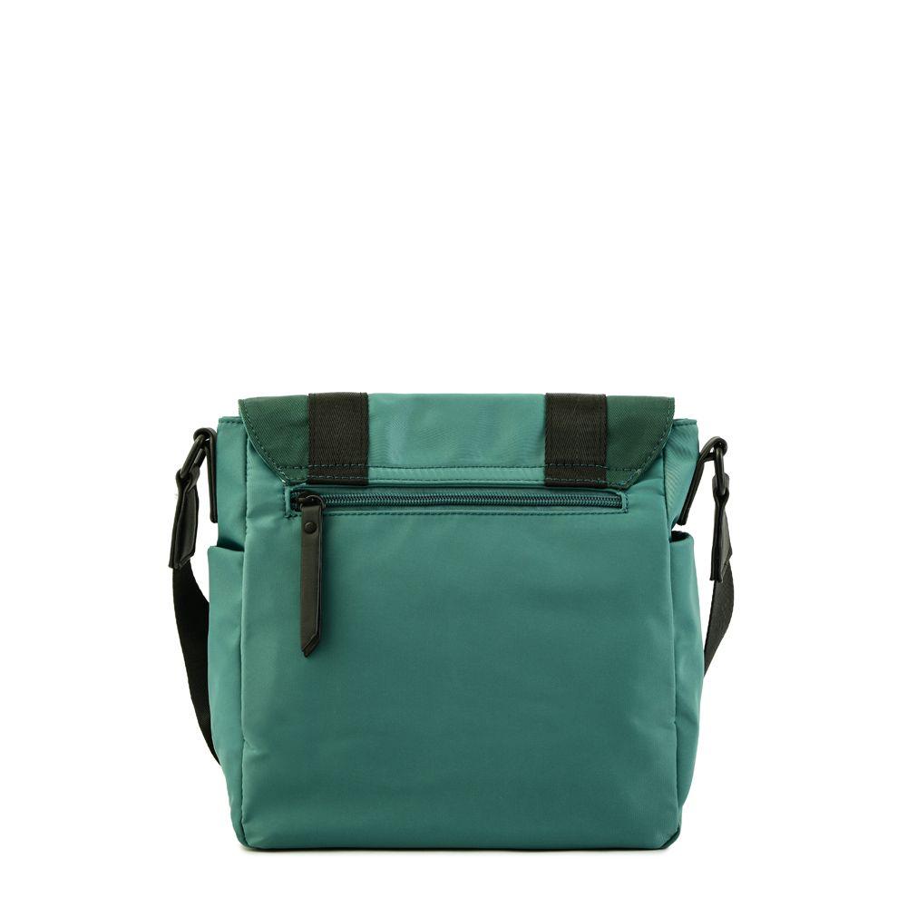 Cartera bandolera con tapa mediana cancun petroleo claro-2