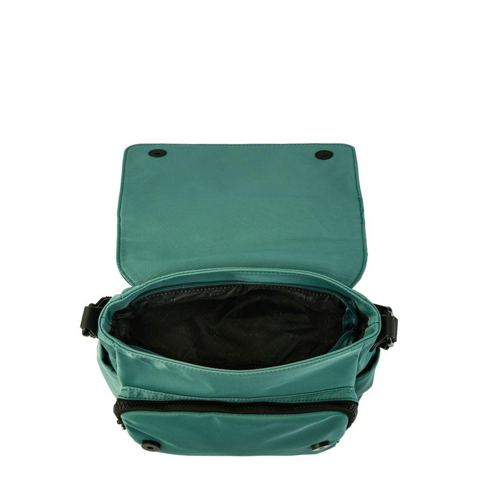 Cartera bandolera con tapa mediana cancun petroleo claro-3