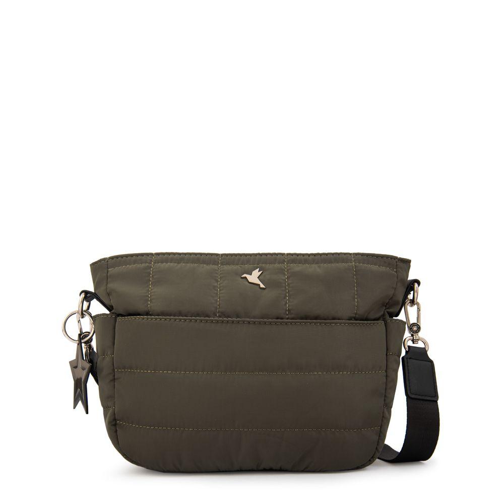 Cartera bandolera australia mediana verde oliva-0