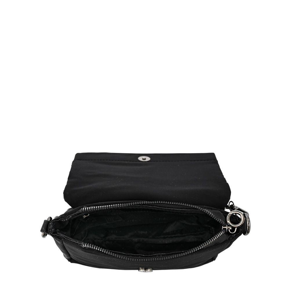 Cartera bandolera con tapa pequeña nydia negro especial-3