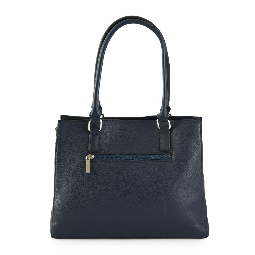 Cartera dos asas tres divisiones grande lupe azul oscuro-2