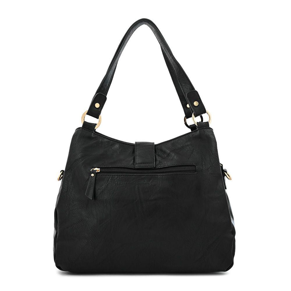 Cartera dos asas tres divisiones mediana alida negro-2