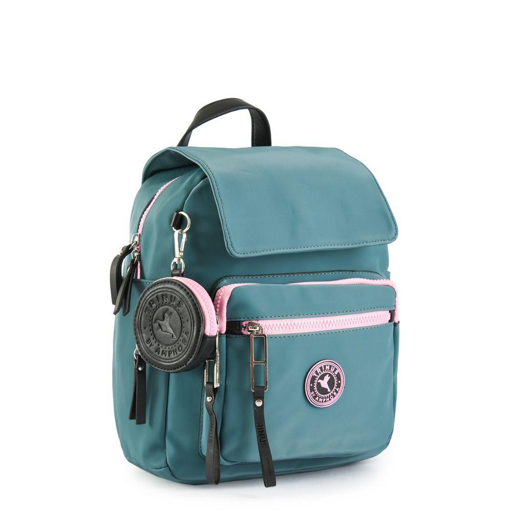 Darby Mochila Con Tapa Petroleo Oscuro-1