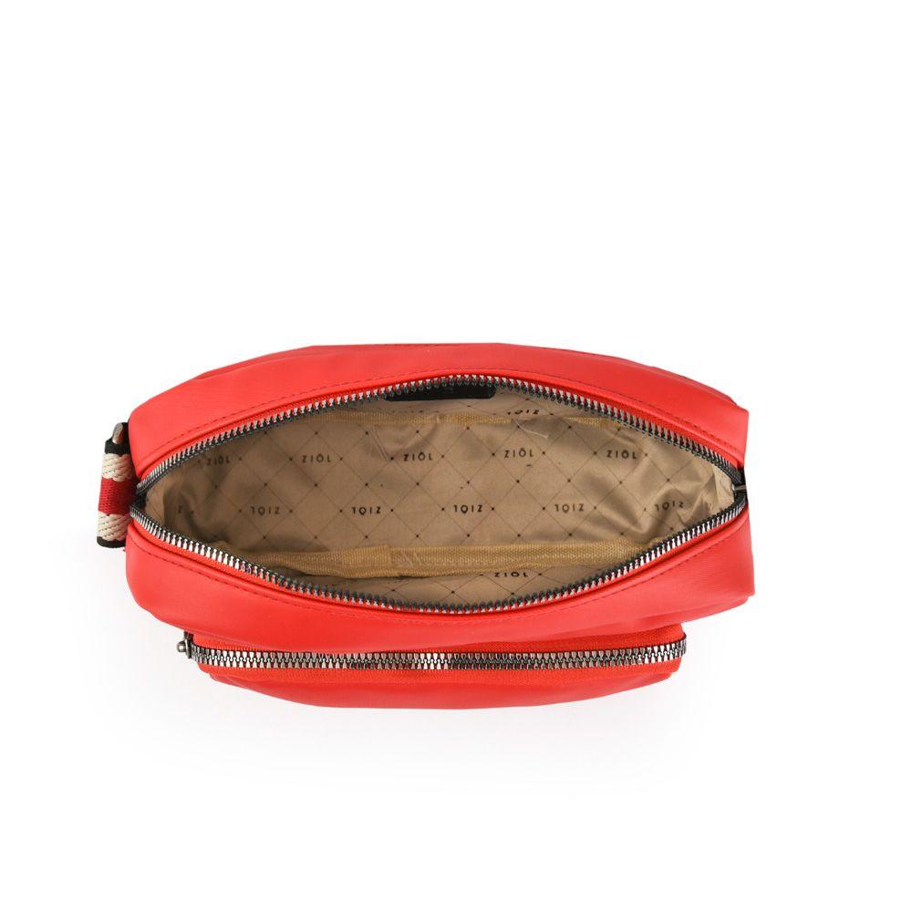 Cartera bandolera mediana rose rojo-3