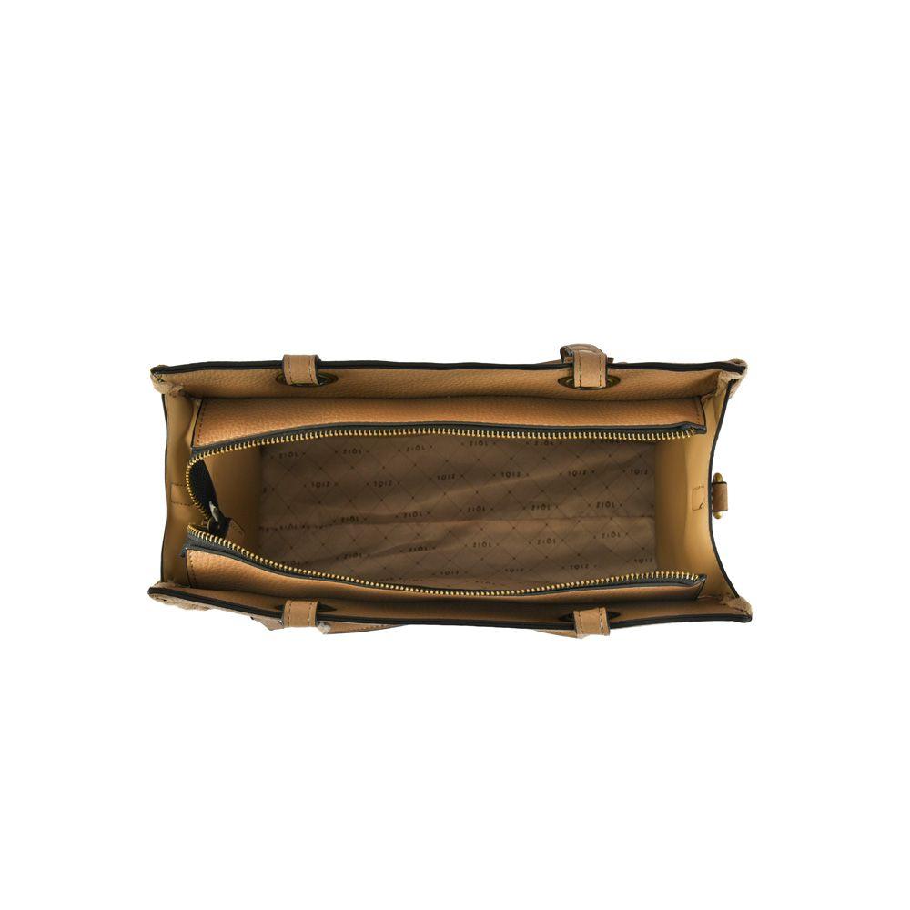 Cartera dos asas tres divisiones mediana kim taupe-3