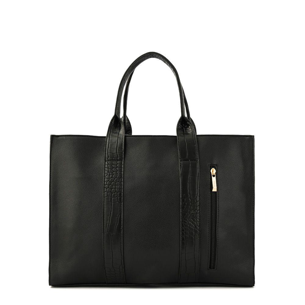 Cartera dos asas porta notebook grande eladia negro especial-2