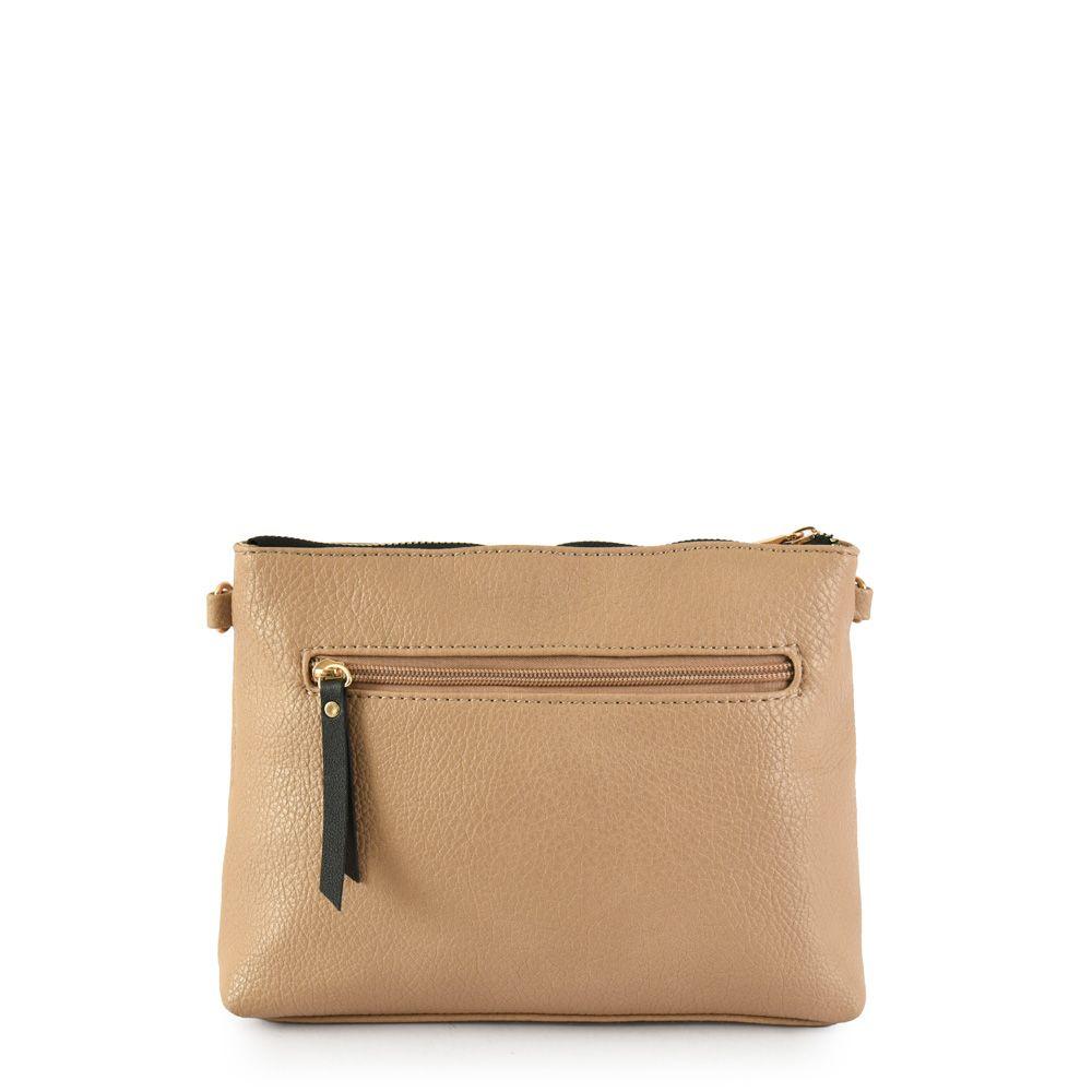 Cartera bandolera mediana aretine beige oscuro-2
