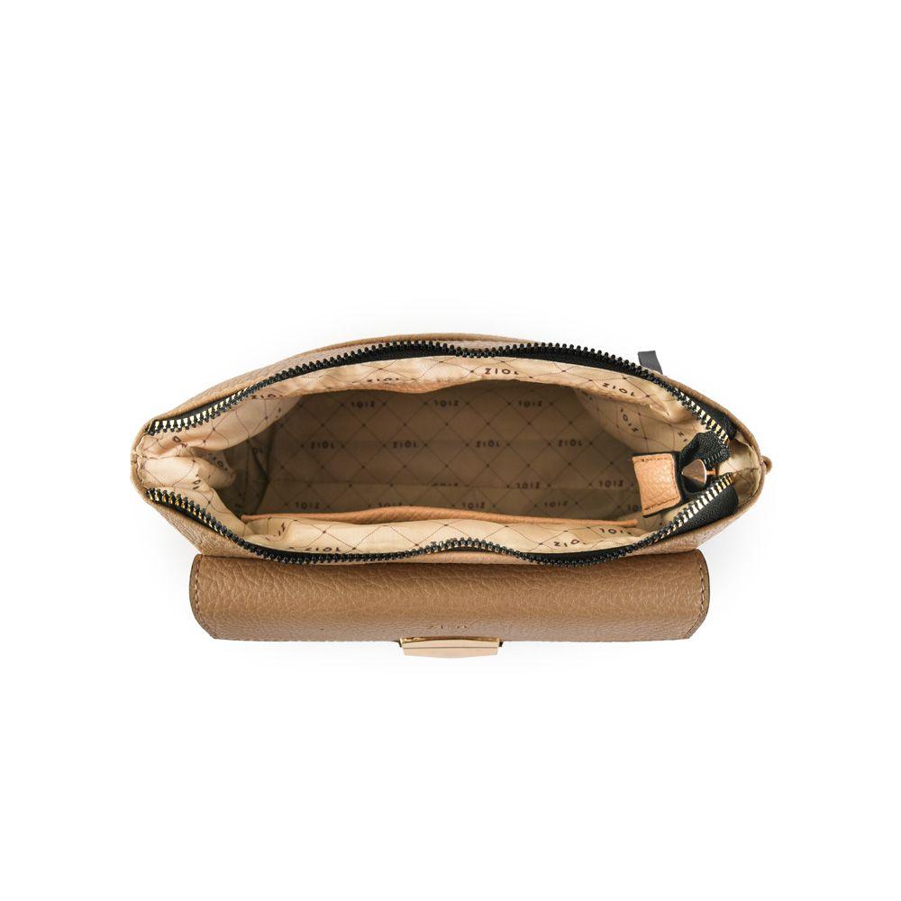 Cartera bandolera mediana aretine beige oscuro-3
