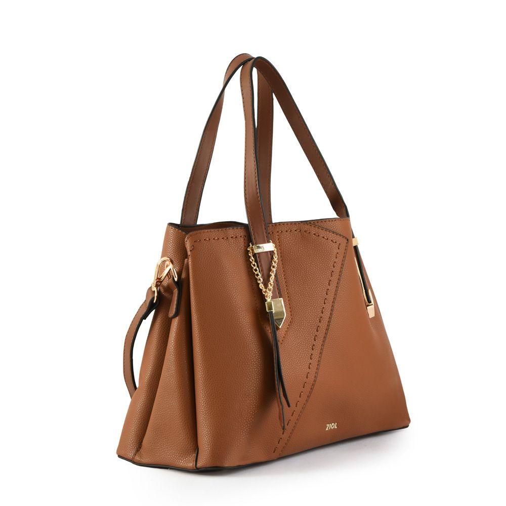Cartera dos asas mediana biel café-1