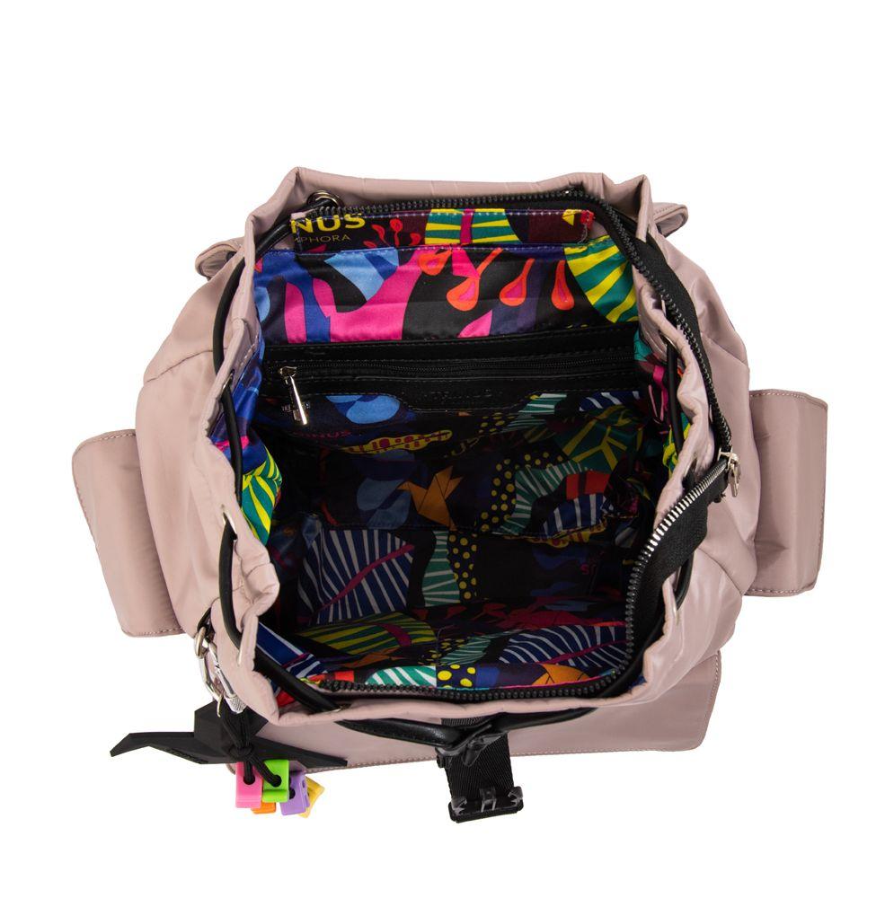 Mochila con tapa melania mediana rosa viejo-4