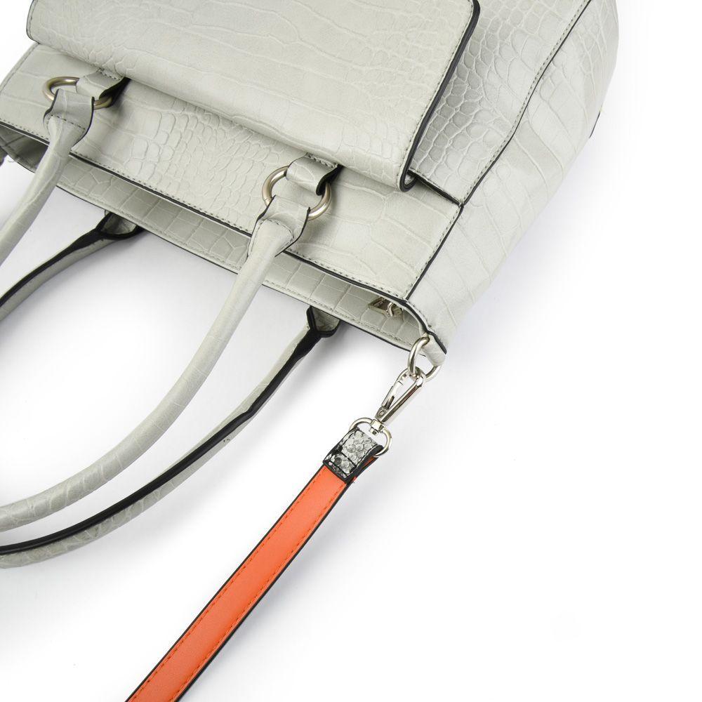 Serafina Carteras Dos Asas Mediana Gris-3