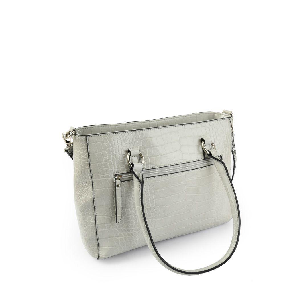 Serafina Carteras Dos Asas Mediana Gris-2