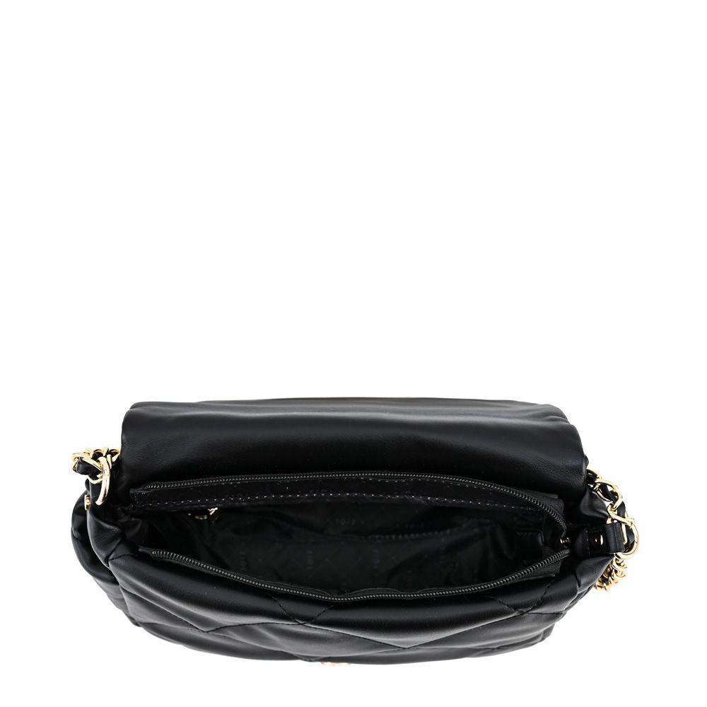 Cartera bandolera con tapa pequeña liesel negro-3