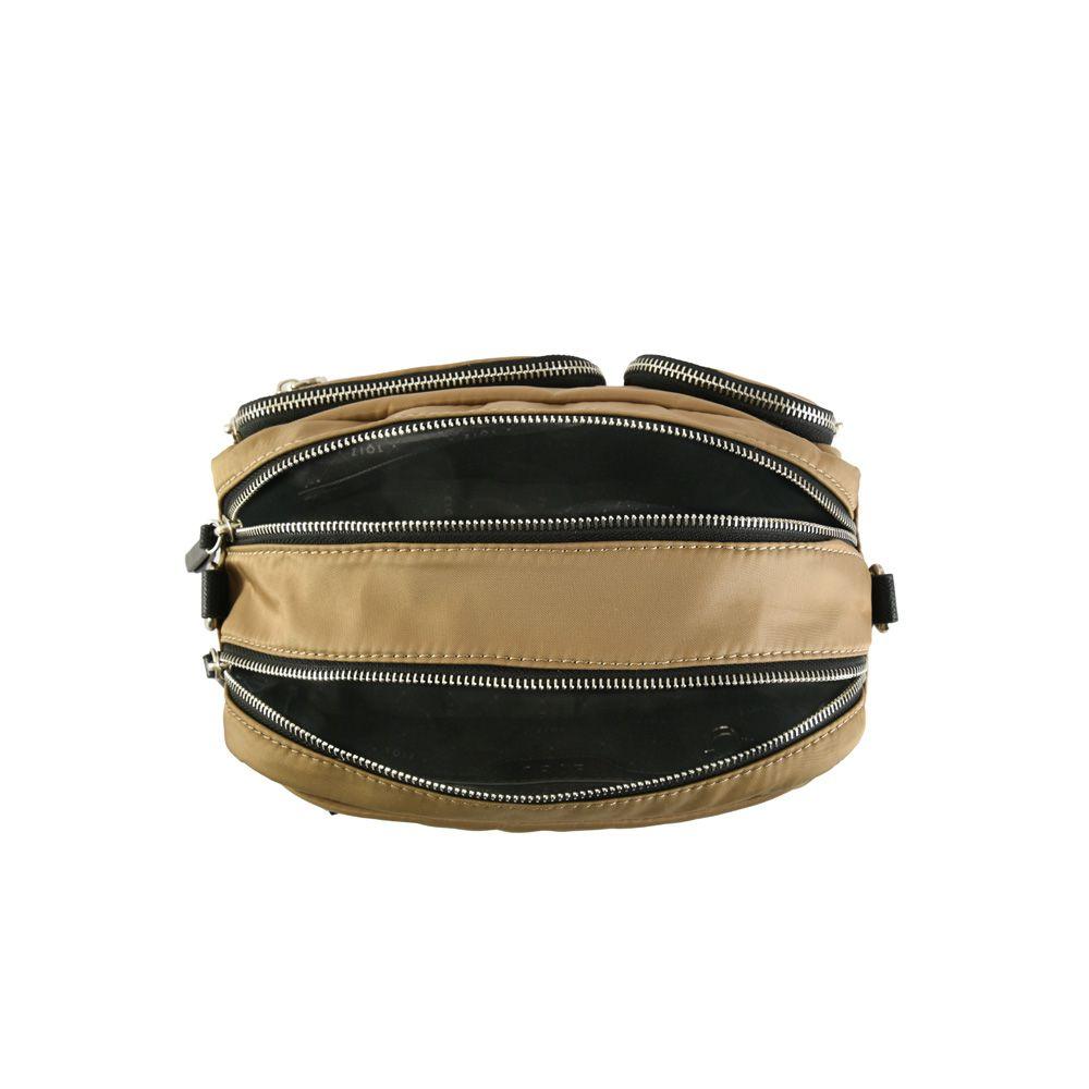 Cartera bandolera mediana fadora beige oscuro-3