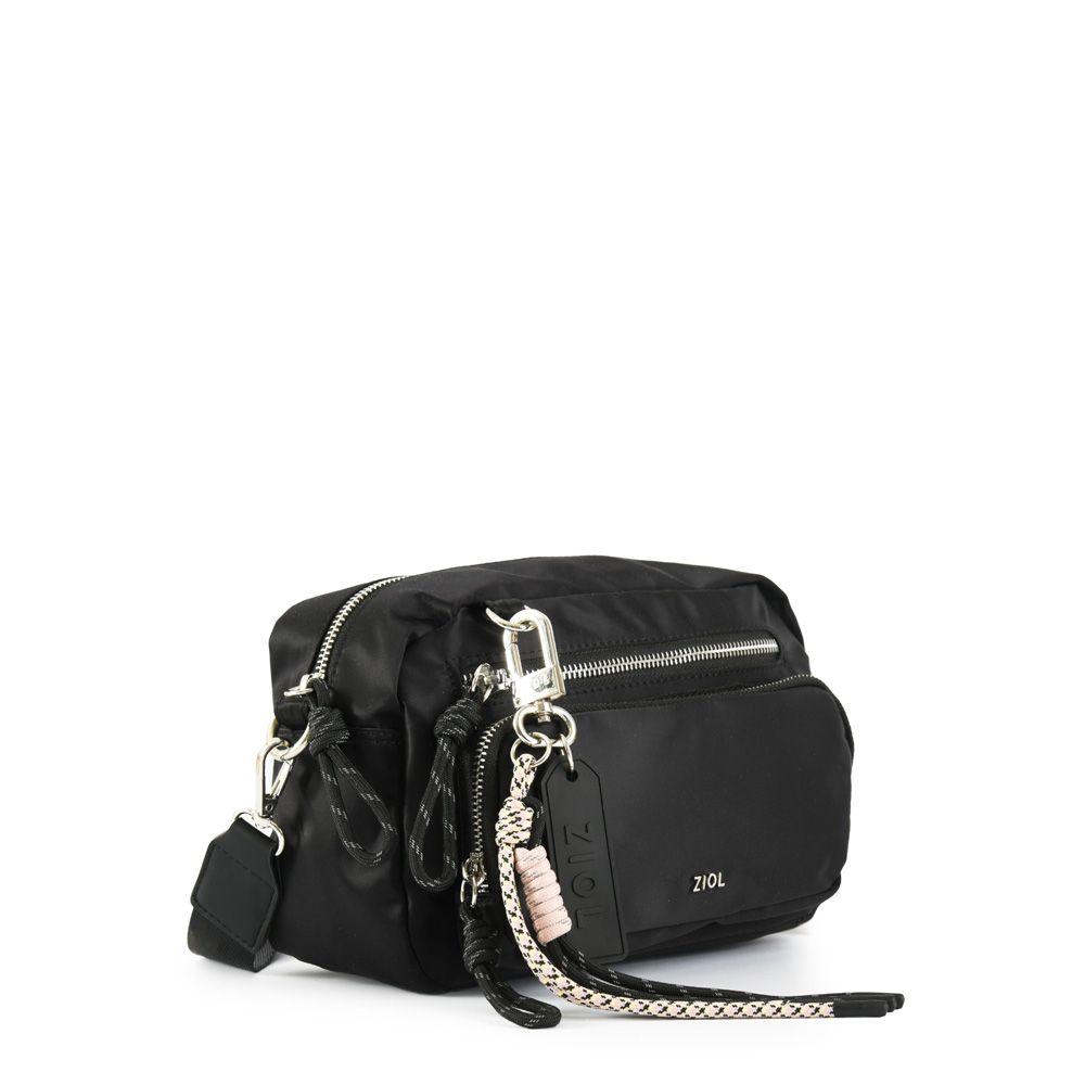 Cartera bandolera pequeña perlina negro-1