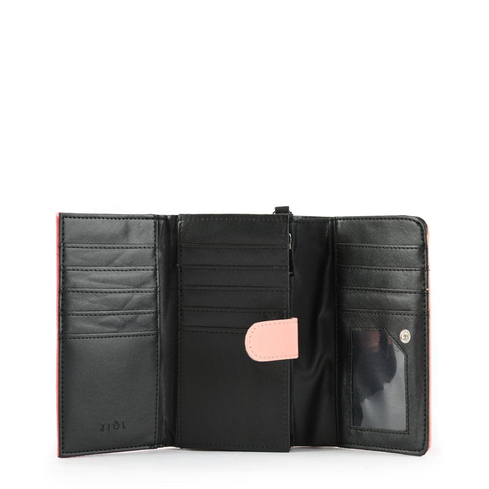 Billetera acordeon mediana pradis coral-1