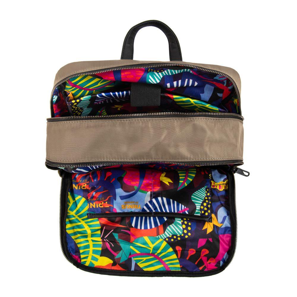 Mochila porta notebook college grande taupe-3
