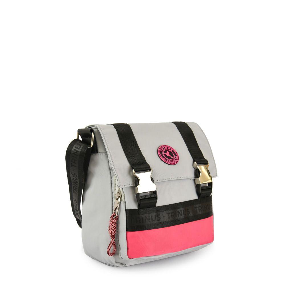 Sue Cartera Bandolera Gris Claro-1