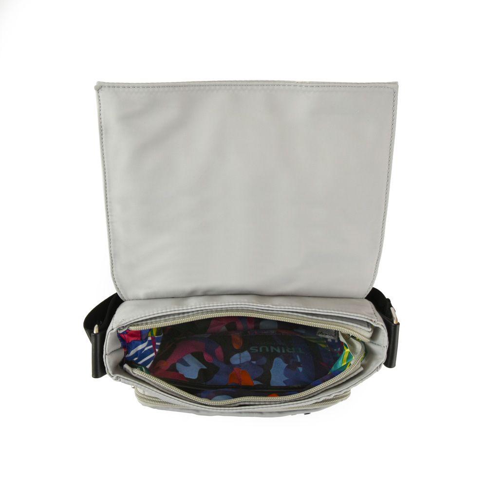 Sue Cartera Bandolera Gris Claro-3