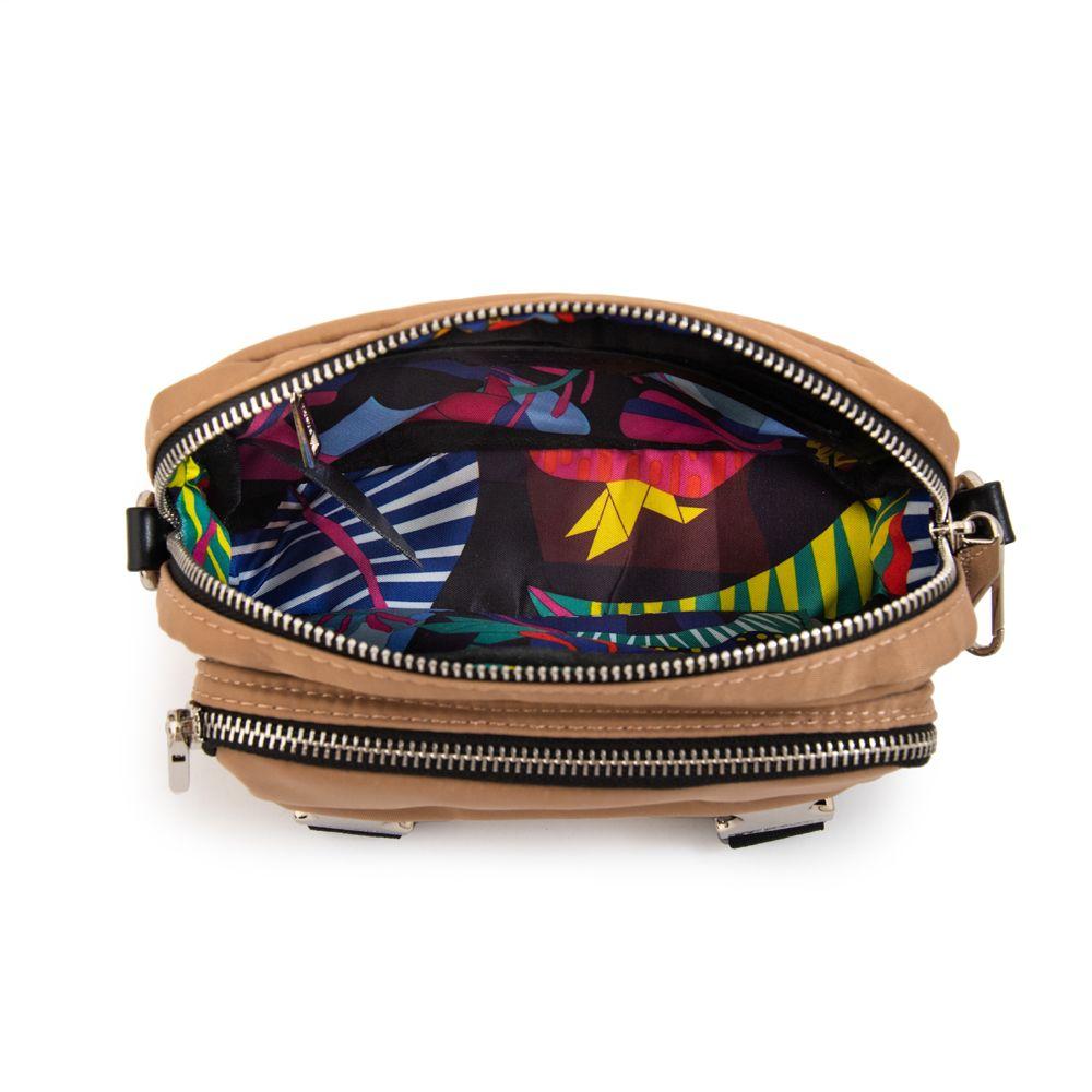 Cartera Bandolera mediana gina beige oscuro-3