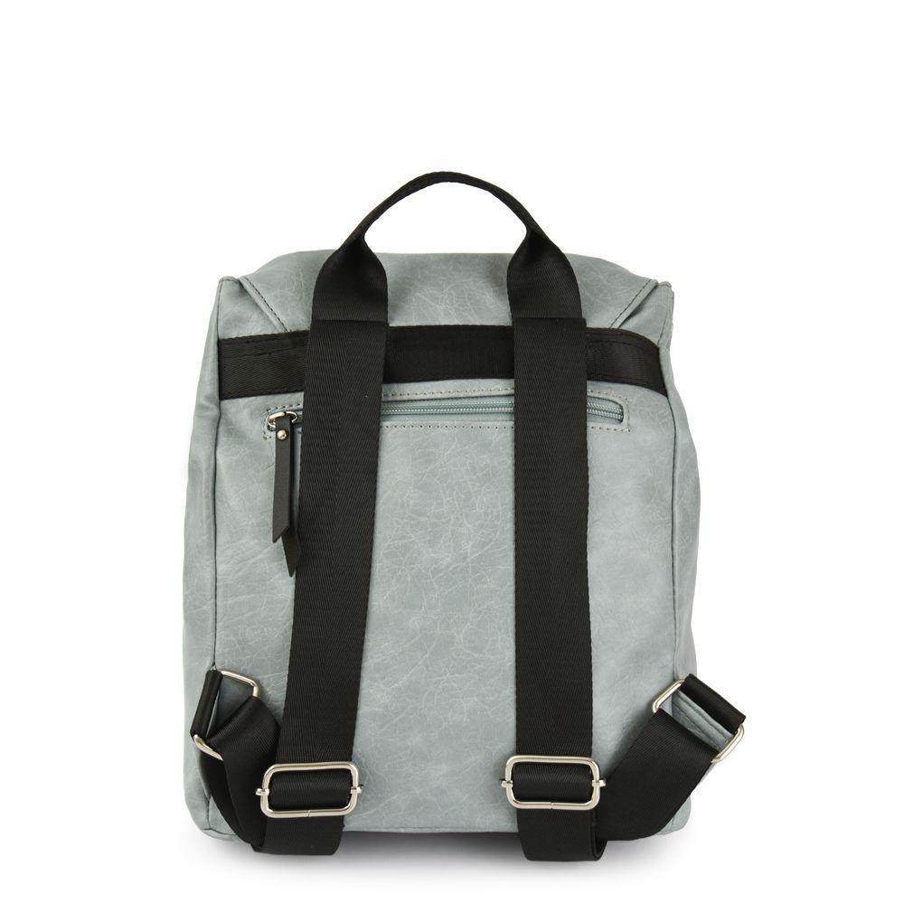 Mochila con tapa mediana basy denim-2