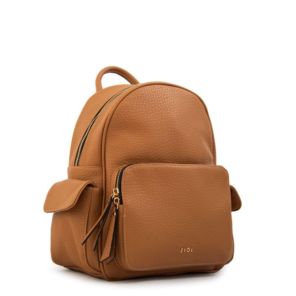 Mochila selena mediana camel-1
