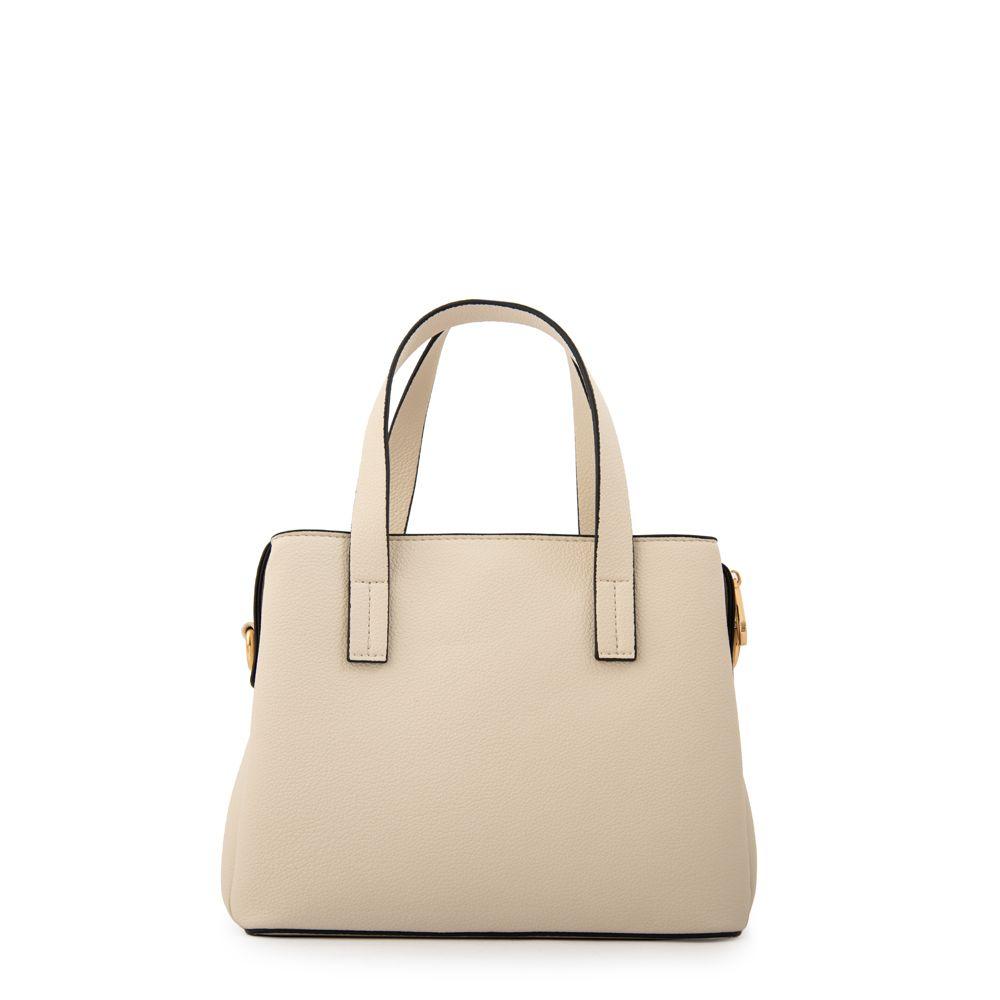 Cartera Dos Asas tres divisiones aurora mediana blanco crudo-2