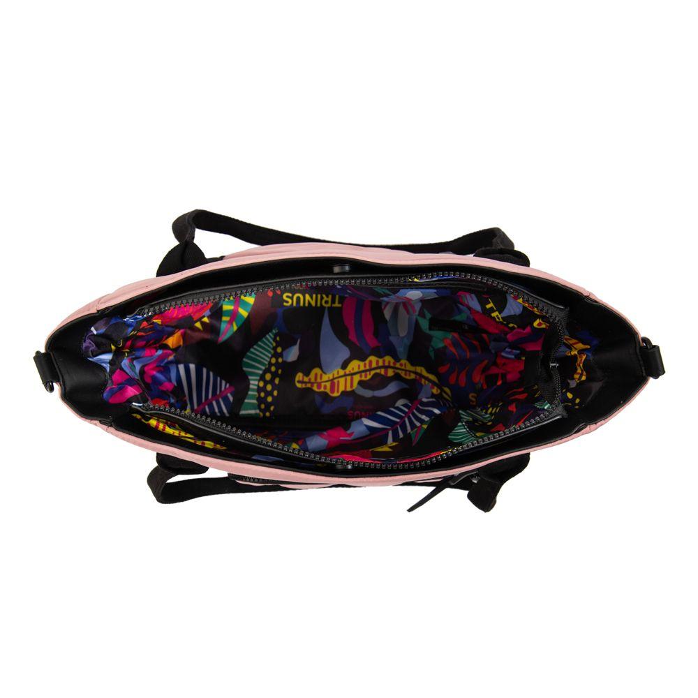 Cartera tote tres divisiones florence rosa viejo-3