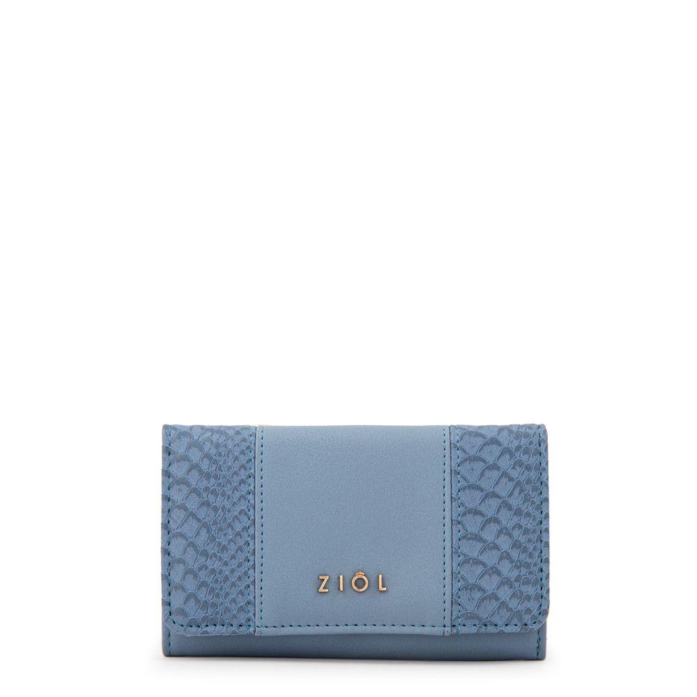 Billetera con cierre exterior blur mediana denim-0