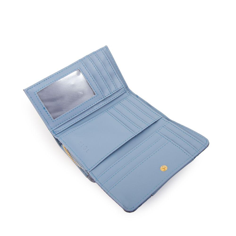 Billetera con cierre exterior blur mediana denim-2