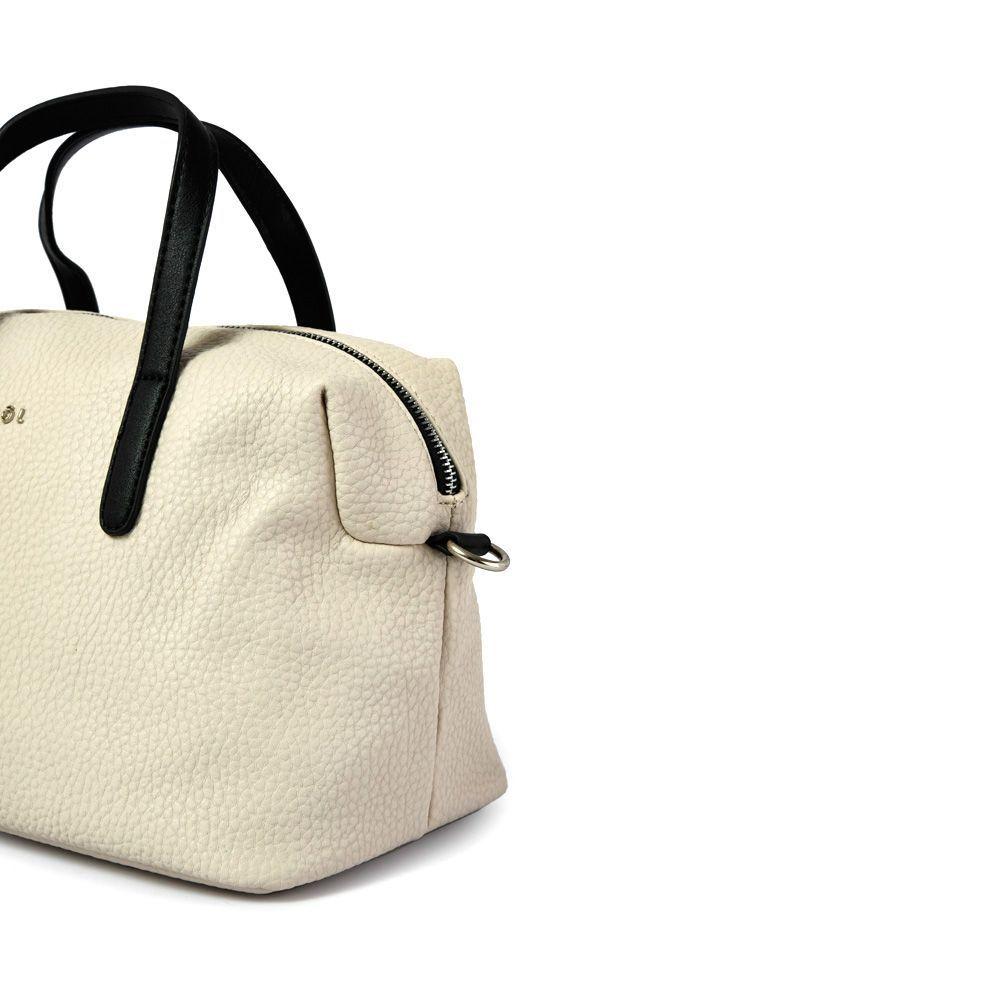 Messina Cartera Tipo Dos Asas Baul Blanco Especial-2