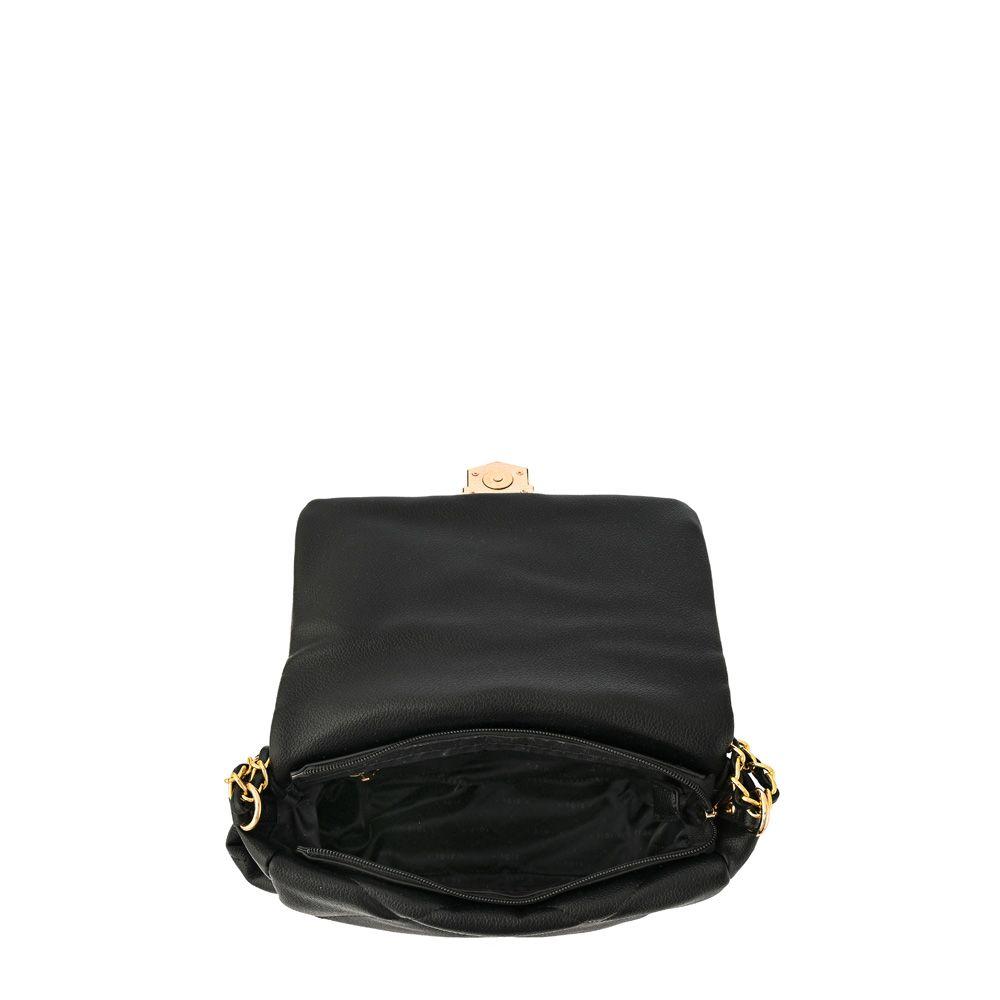 Cartera bandolera con tapa pequeña liesel negro especial-3