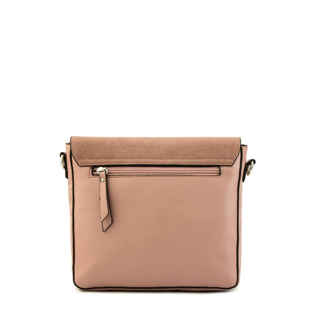 Bandolera Gerbera Con Tapa Mediana Rosa Viejo Ziol-2