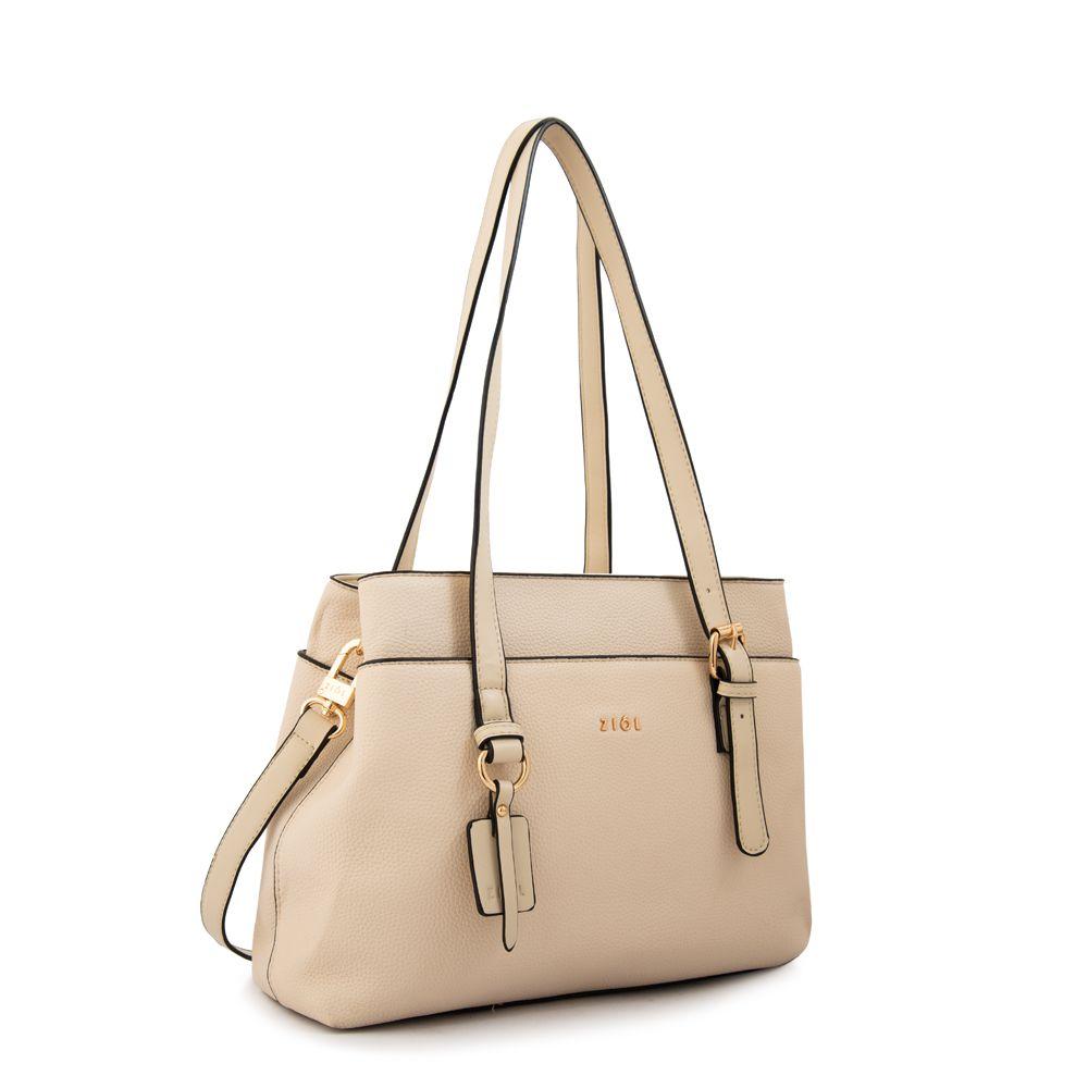 Cartera Dos Asas ludovica mediana blanco crudo-1