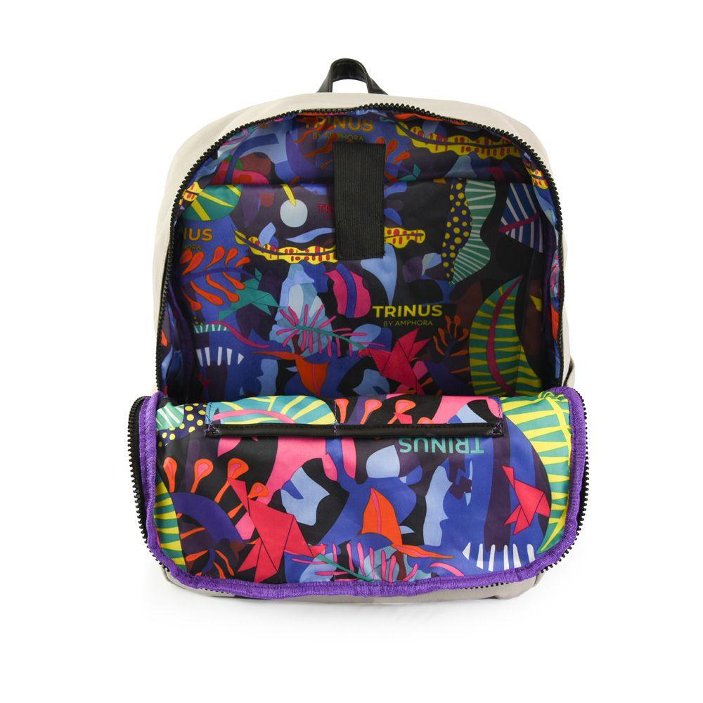 Vionette Mochila Porta Notebook Gris Claro-3