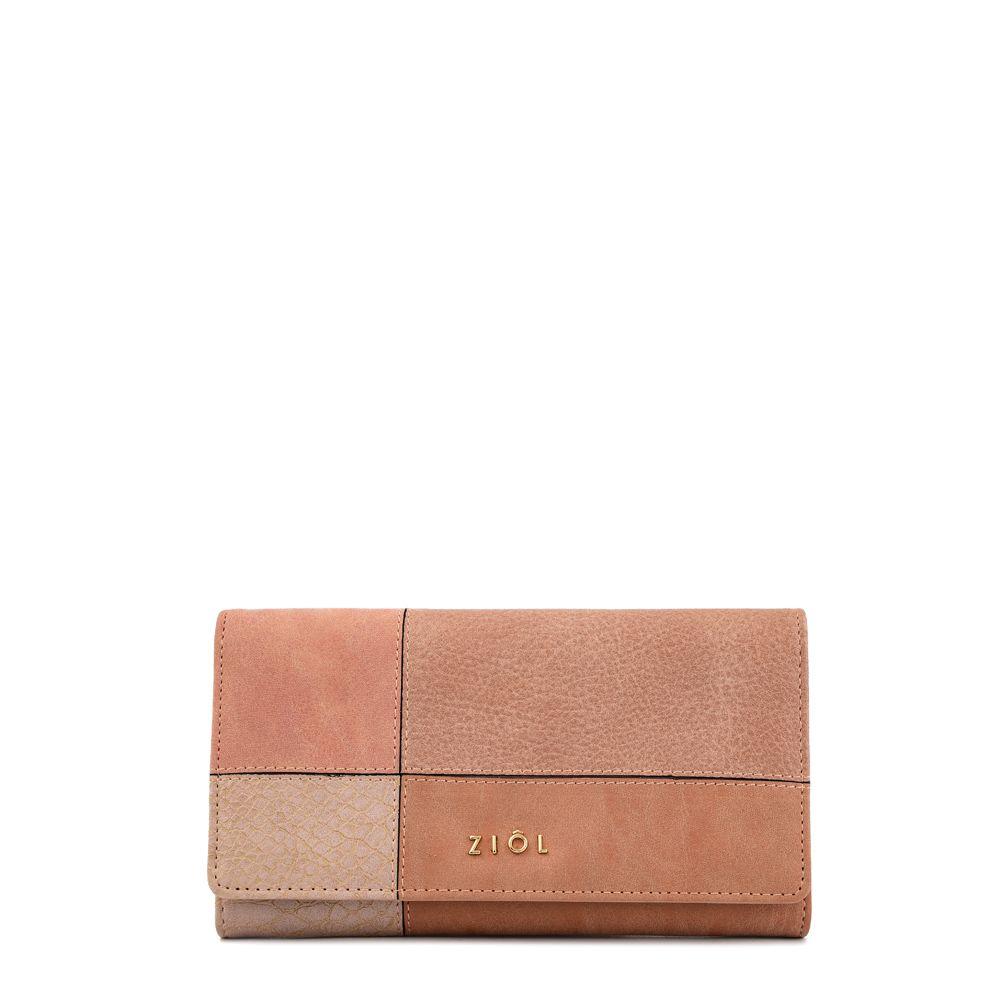 Chequera con flap grande croix rosa viejo-0