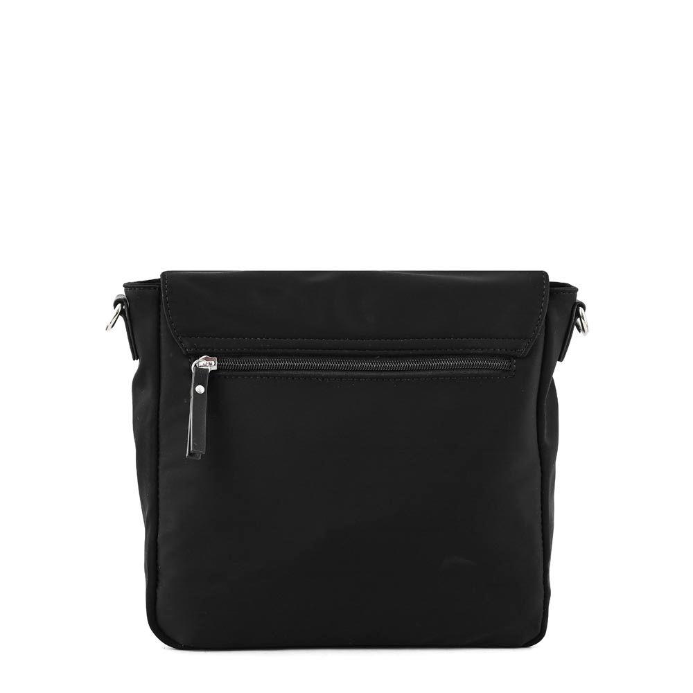 Cartera bandolera con tapa mediana elvas negro-2