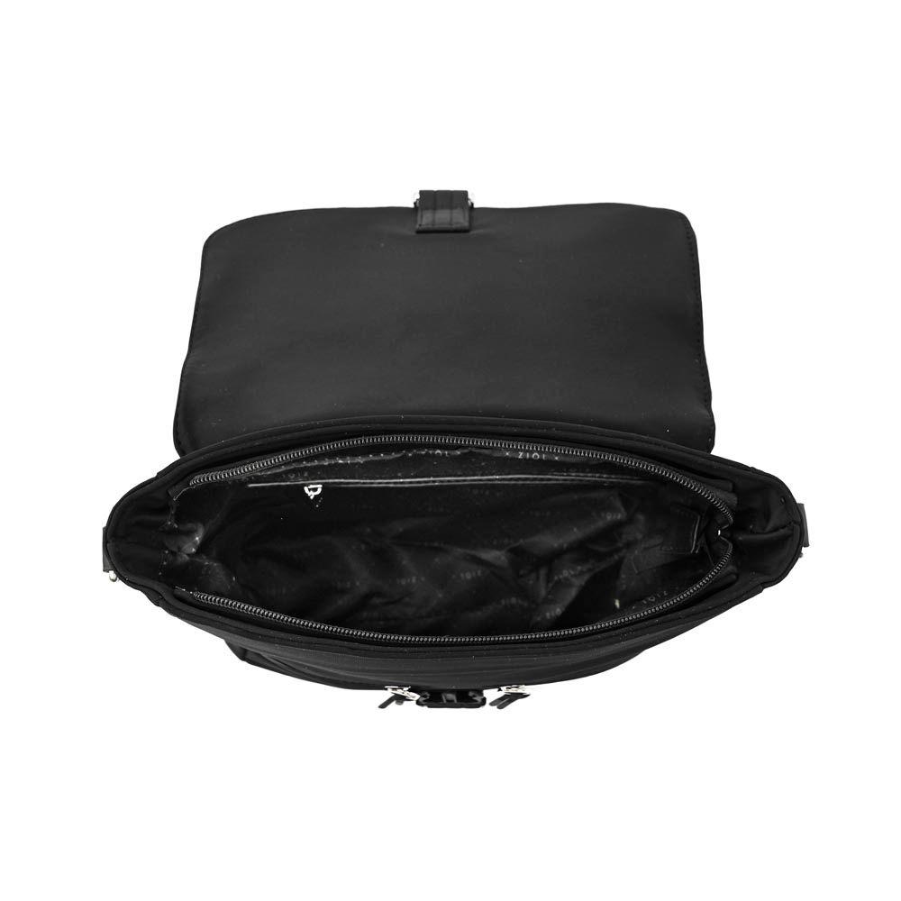Cartera bandolera con tapa mediana elvas negro-3