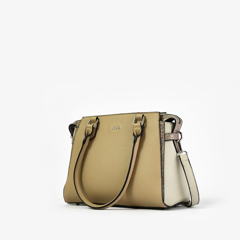 Sanfa Cartera Tipo Dos Asas Beige Oscuro-1