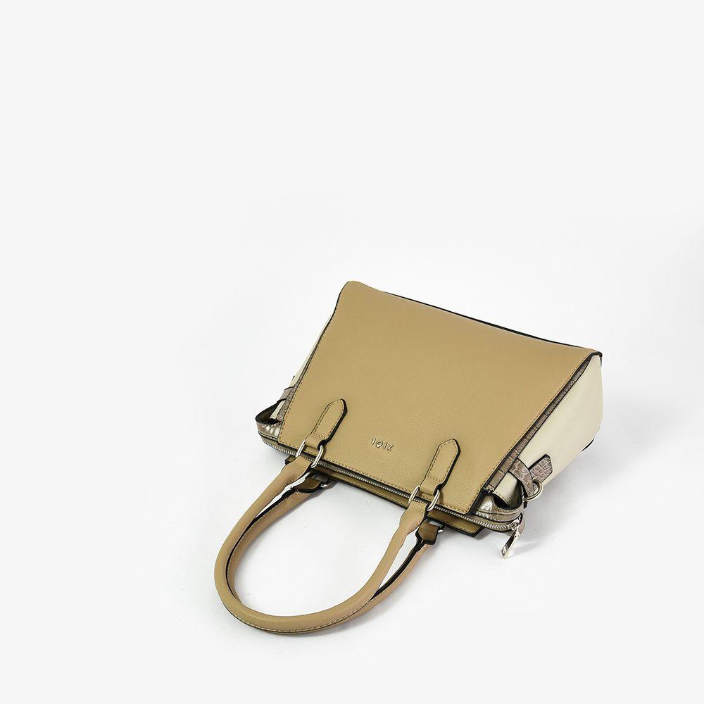Sanfa Cartera Tipo Dos Asas Beige Oscuro-3