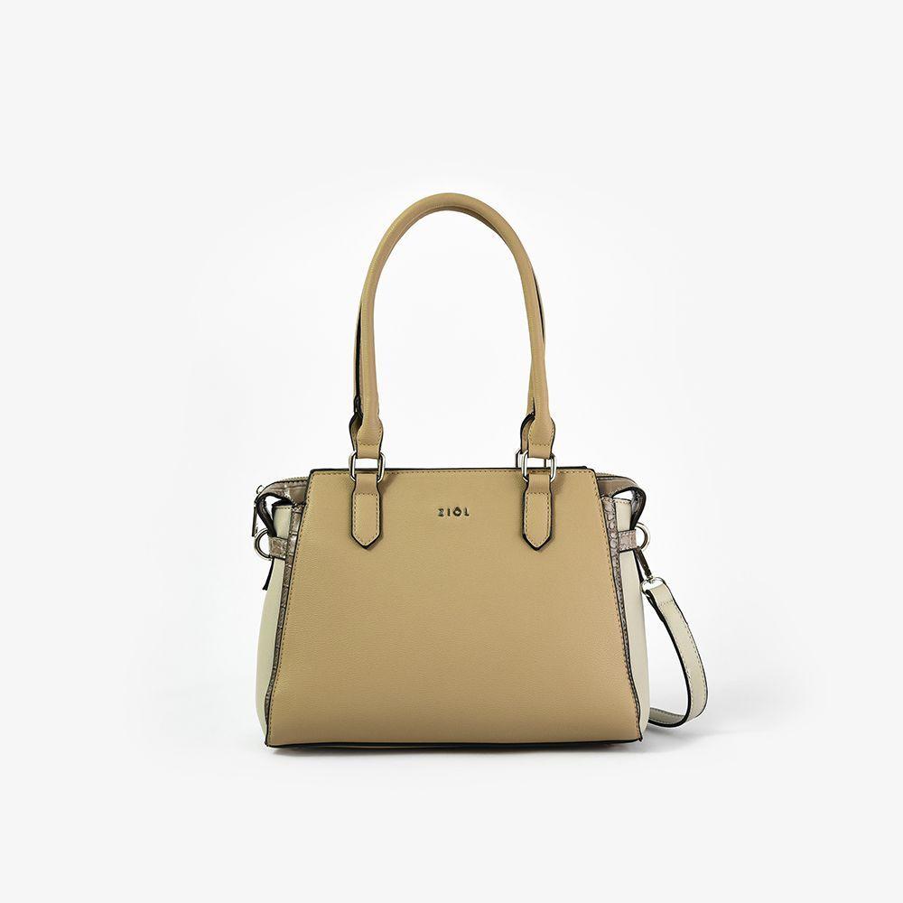 Sanfa Cartera Tipo Dos Asas Beige Oscuro-0