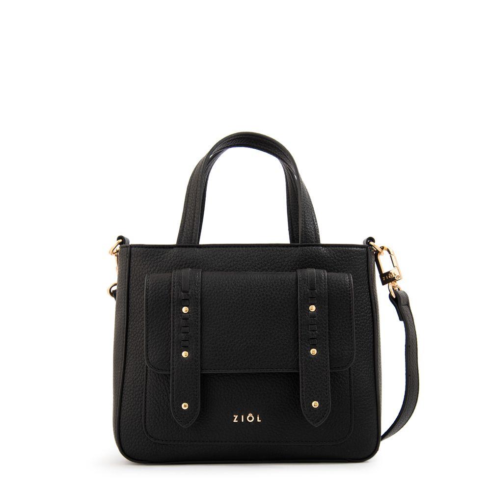 Cartera tote tyra pequeña negro-0