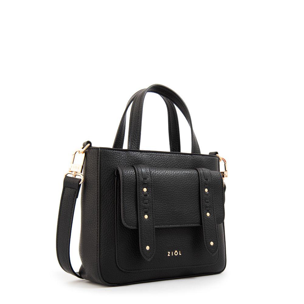 Cartera tote tyra pequeña negro-1