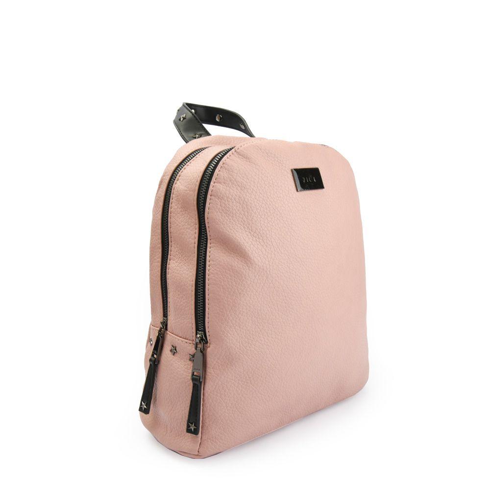 Mochila mediana platinum rosado-1