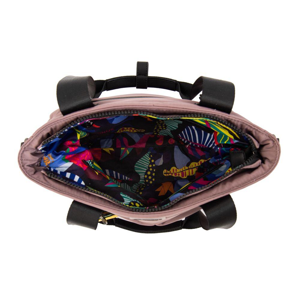 Cartera tote shopping tiana mediana rosa viejo-4