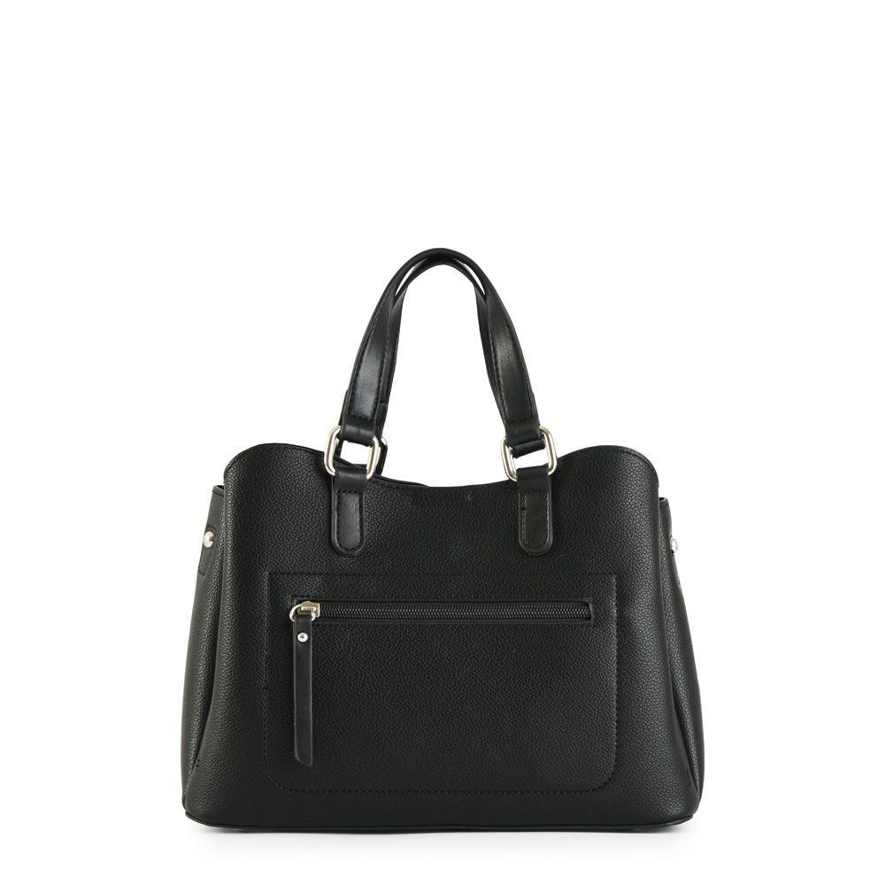 Cartera bandolera mediana malva negro-2